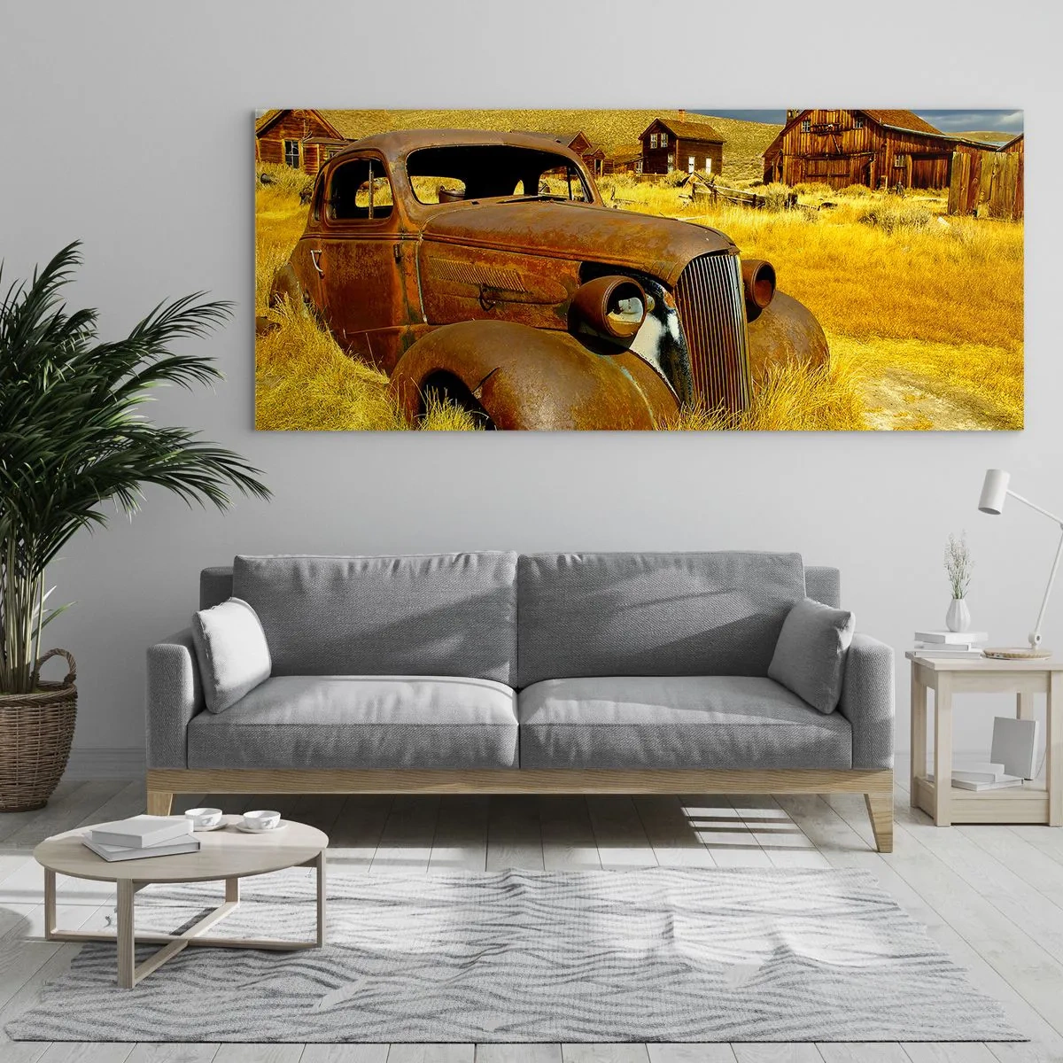 Billede på glas - Et velfortjent hvil - 140x50 cm