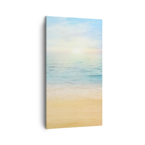 Lærredstryk - Billede på lærred - Det store blå - 45x80 cm
