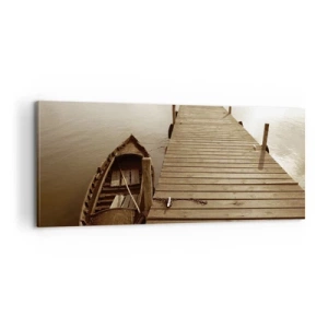 Lærredstryk - Billede på lærred - Stor fred - 100x40 cm