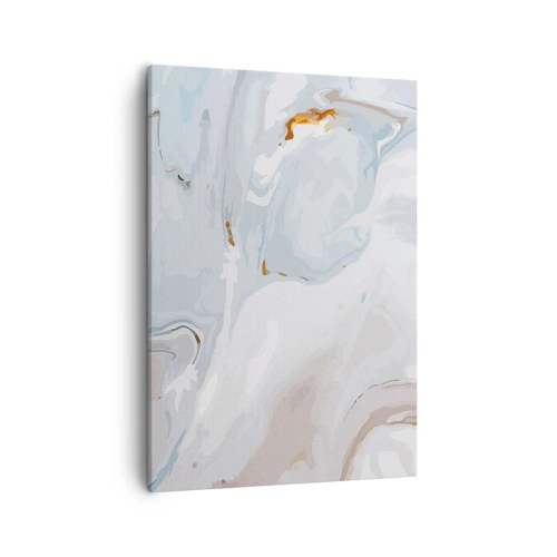 Lærredstryk - Billede på lærred - Hvid opløftet - 50x70 cm