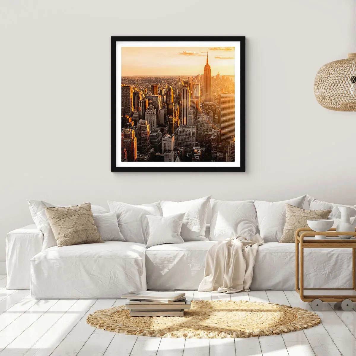 Plakat i sort ramme - At vokse i solen - 60x60 cm