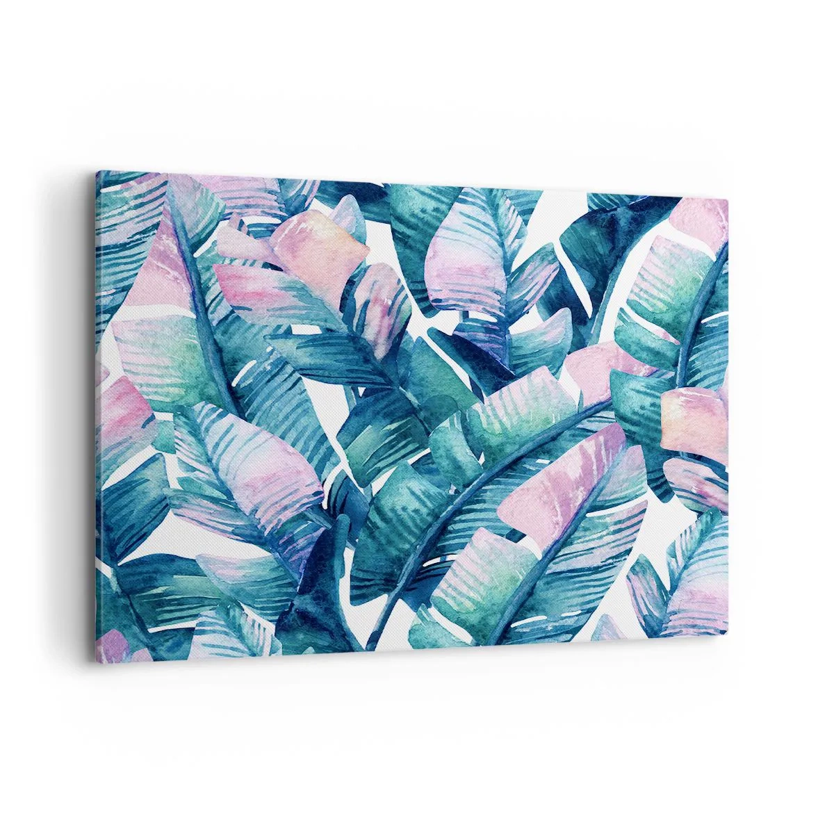 Lærredstryk - Billede på lærred - I en bananlund - 120x80 cm