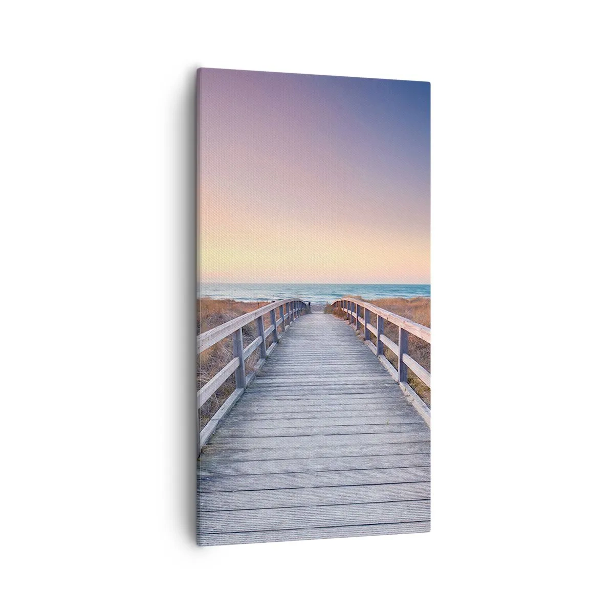 Lærredstryk - Billede på lærred - Baltisk aften aura - 55x100 cm