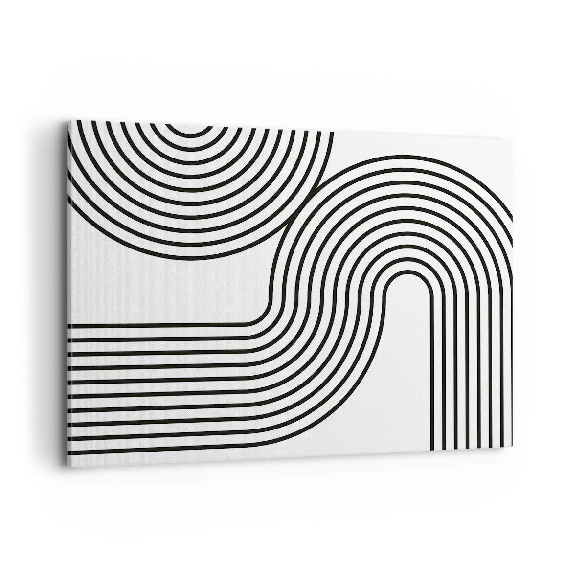 Lærredstryk - Billede på lærred - På en kurve - 100x70 cm