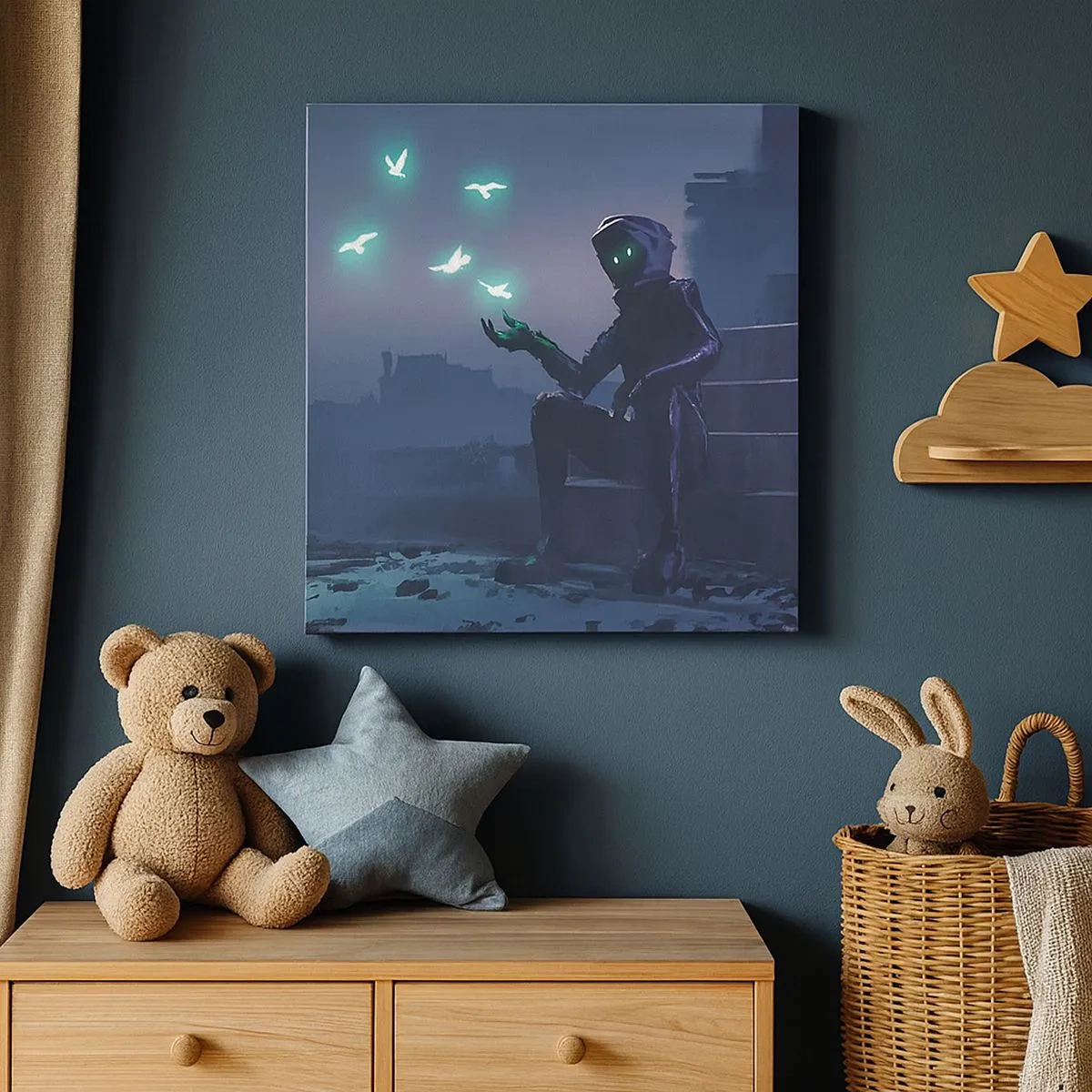 Lærredstryk - Billede på lærred - Livet vil vende tilbage - 30x30 cm