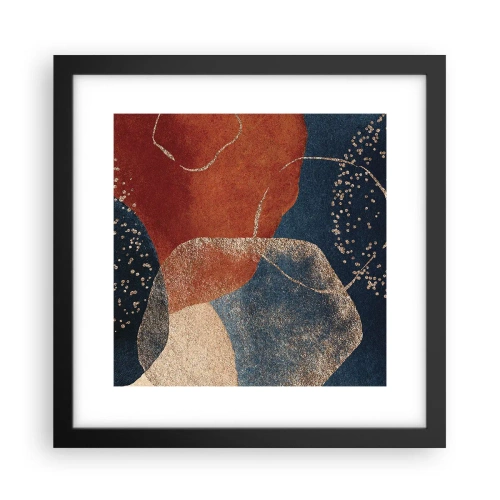 Plakat i sort ramme - Lethed i tilværelsen - 30x30 cm