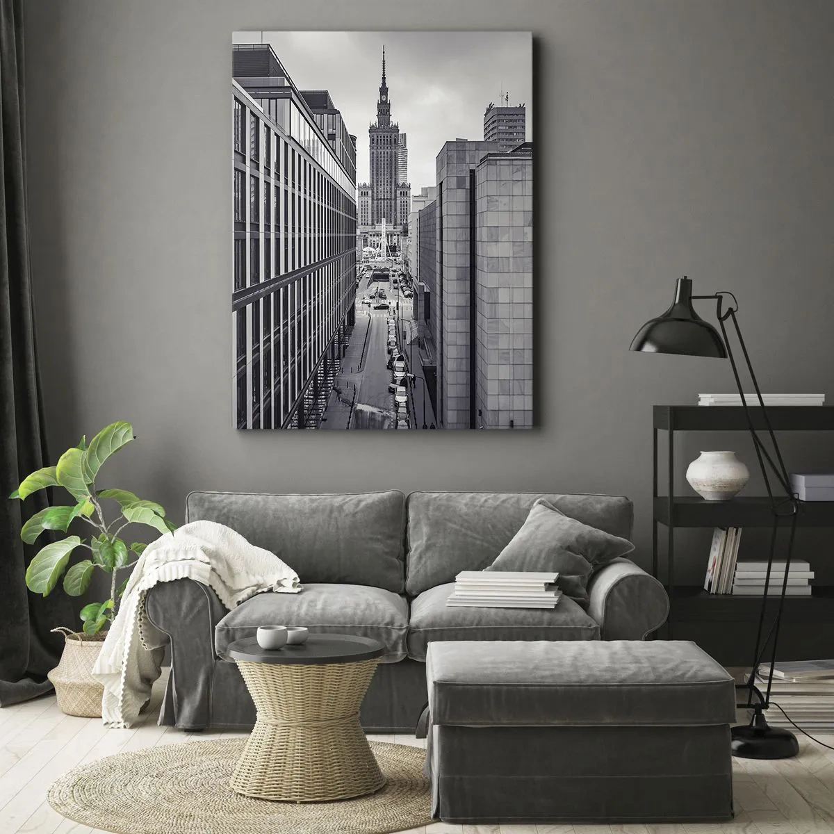 Lærredstryk - Billede på lærred - Warszawa dalen - 80x120 cm