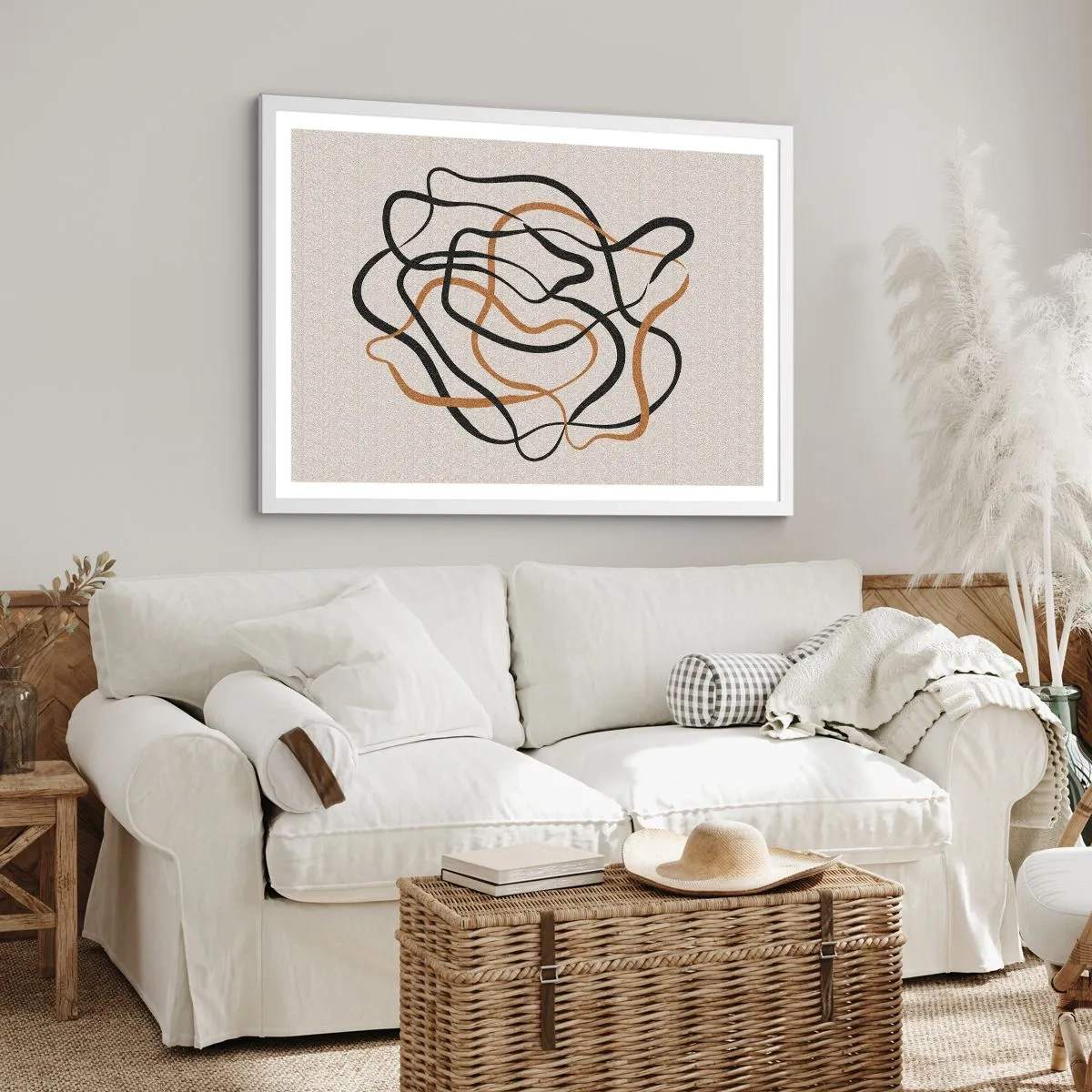 Plakat i hvid ramme - Alt er gået galt - 91x61 cm