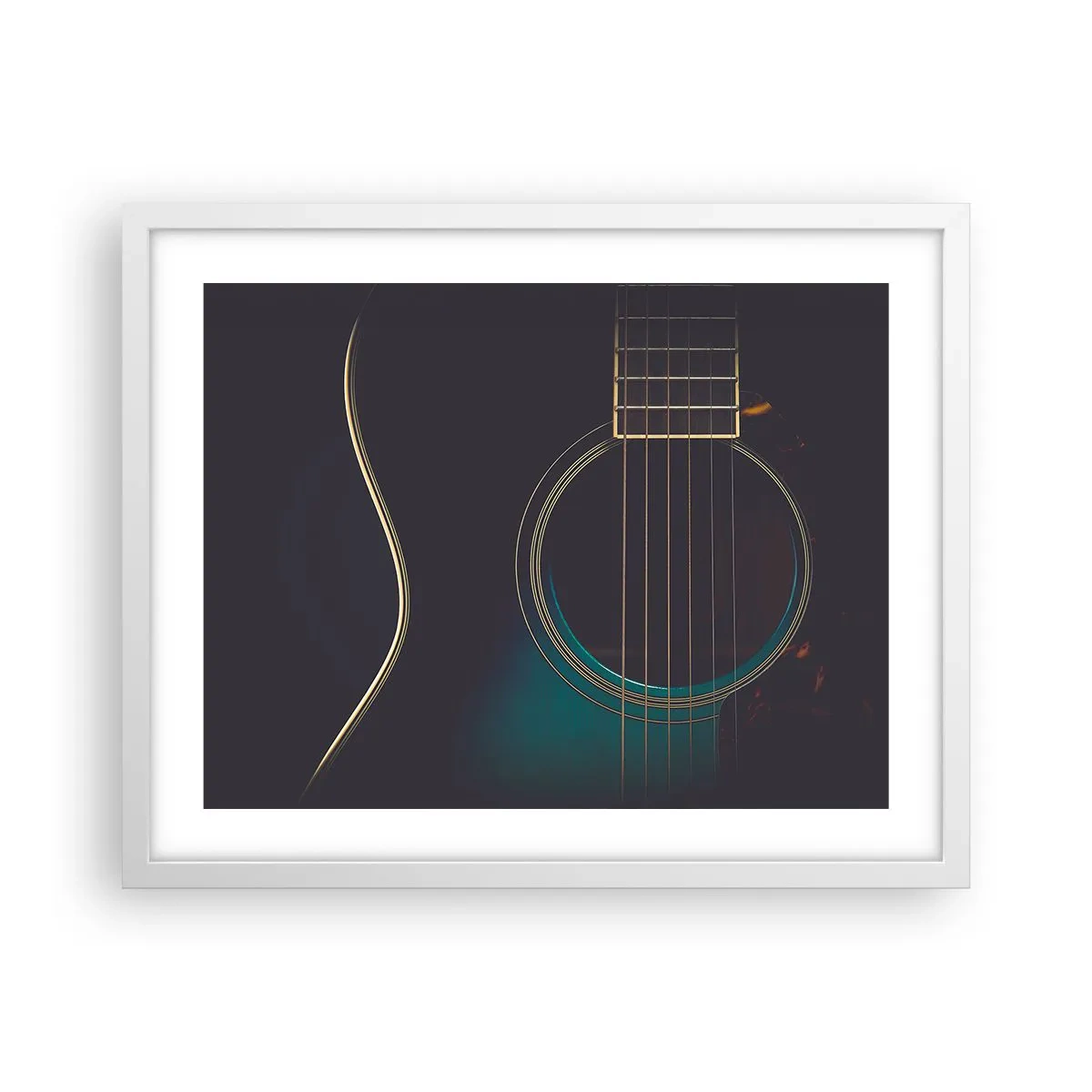 Plakat i hvid ramme - Et øjeblik før det lyder - 50x40 cm