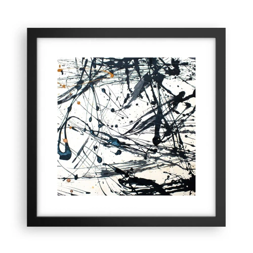 Plakat i sort ramme - Med eller uden fornuft? - 30x30 cm