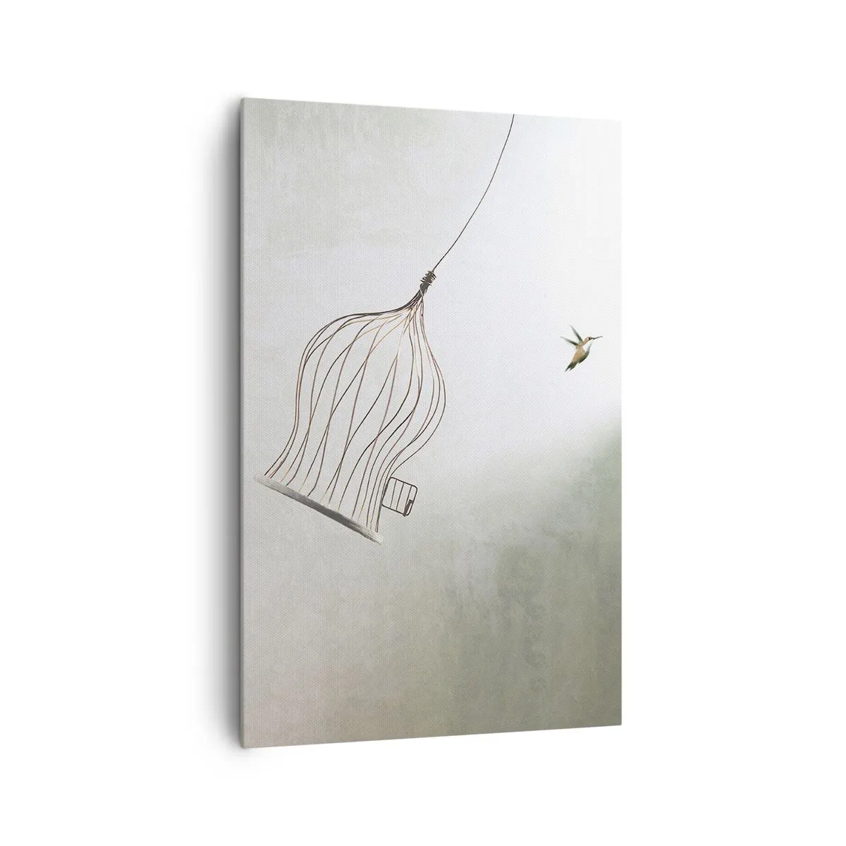 Lærredstryk - Billede på lærred - I sit elementet - 80x120 cm