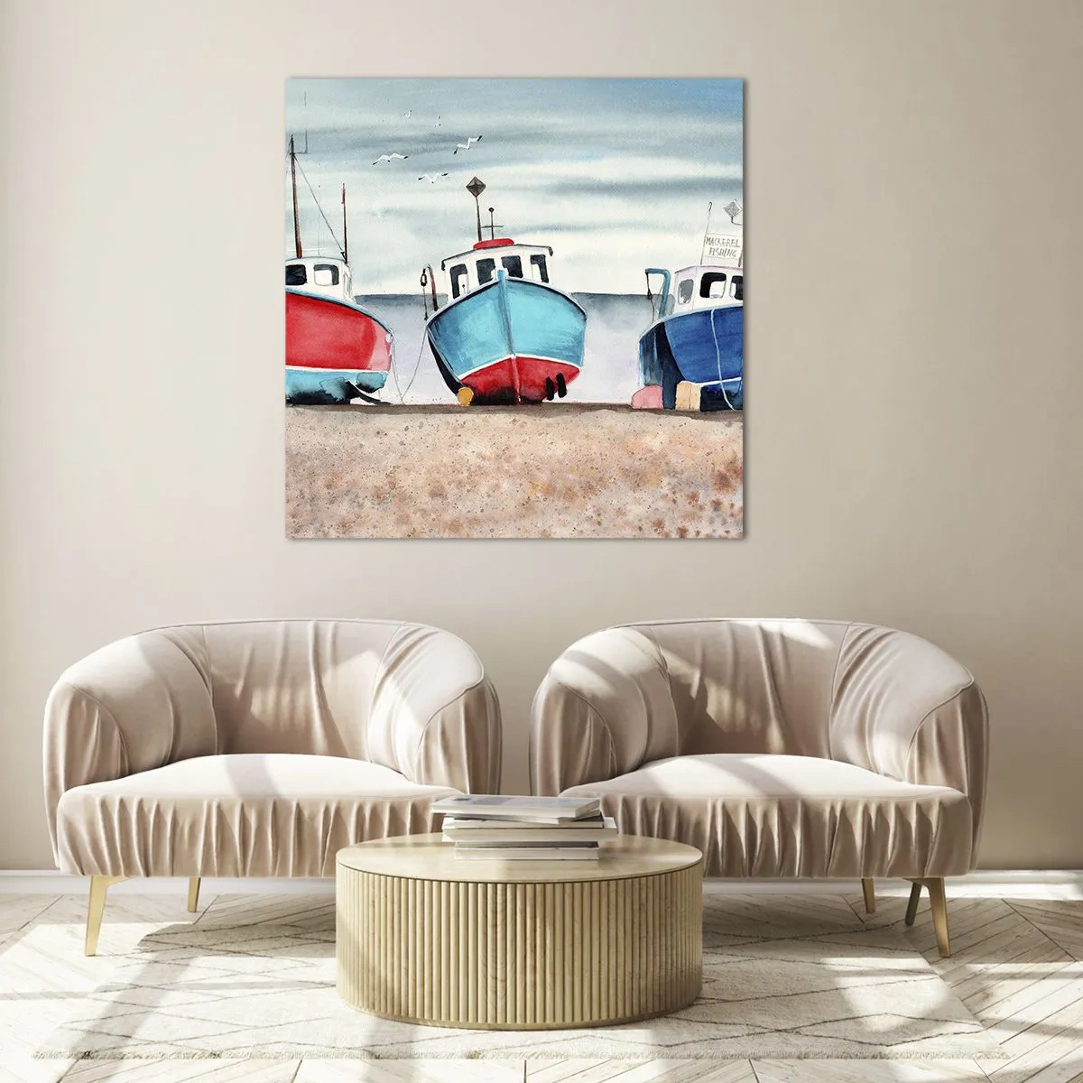 Billede på glas - Klar til at fange - 60x60 cm