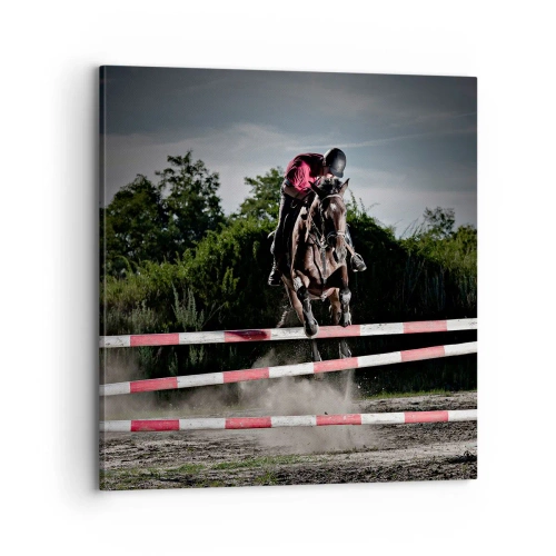 Lærredstryk - Billede på lærred - Sammen om sejren - 70x70 cm