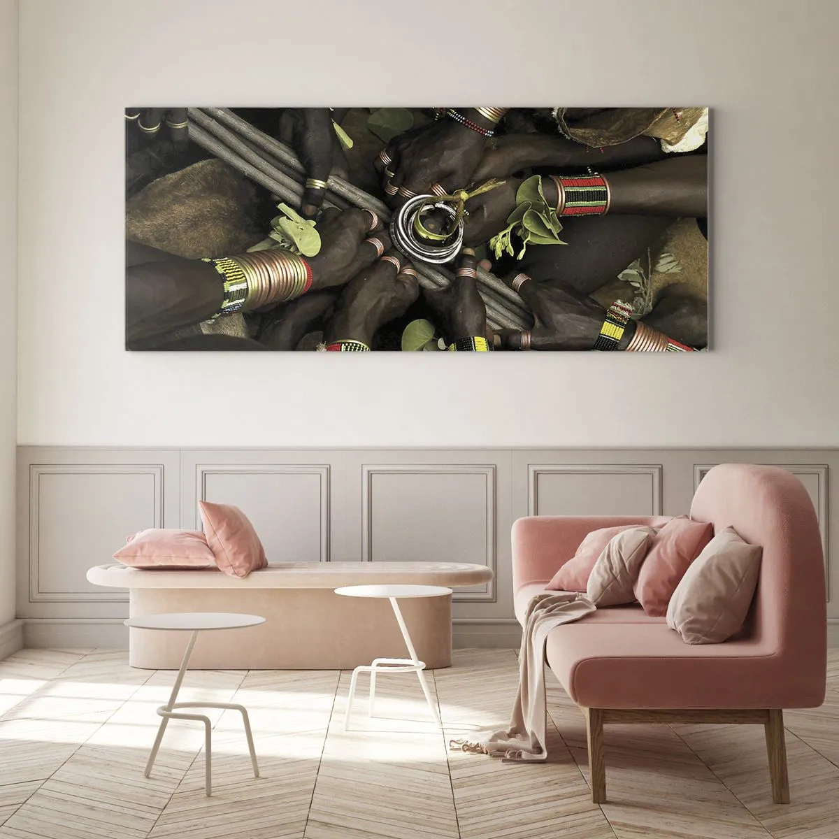 Billede på glas - Vi er sammen - 100x40 cm