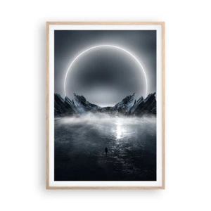 Plakat i ramme af lyst egetræ - En finale på en historie - 70x100 cm