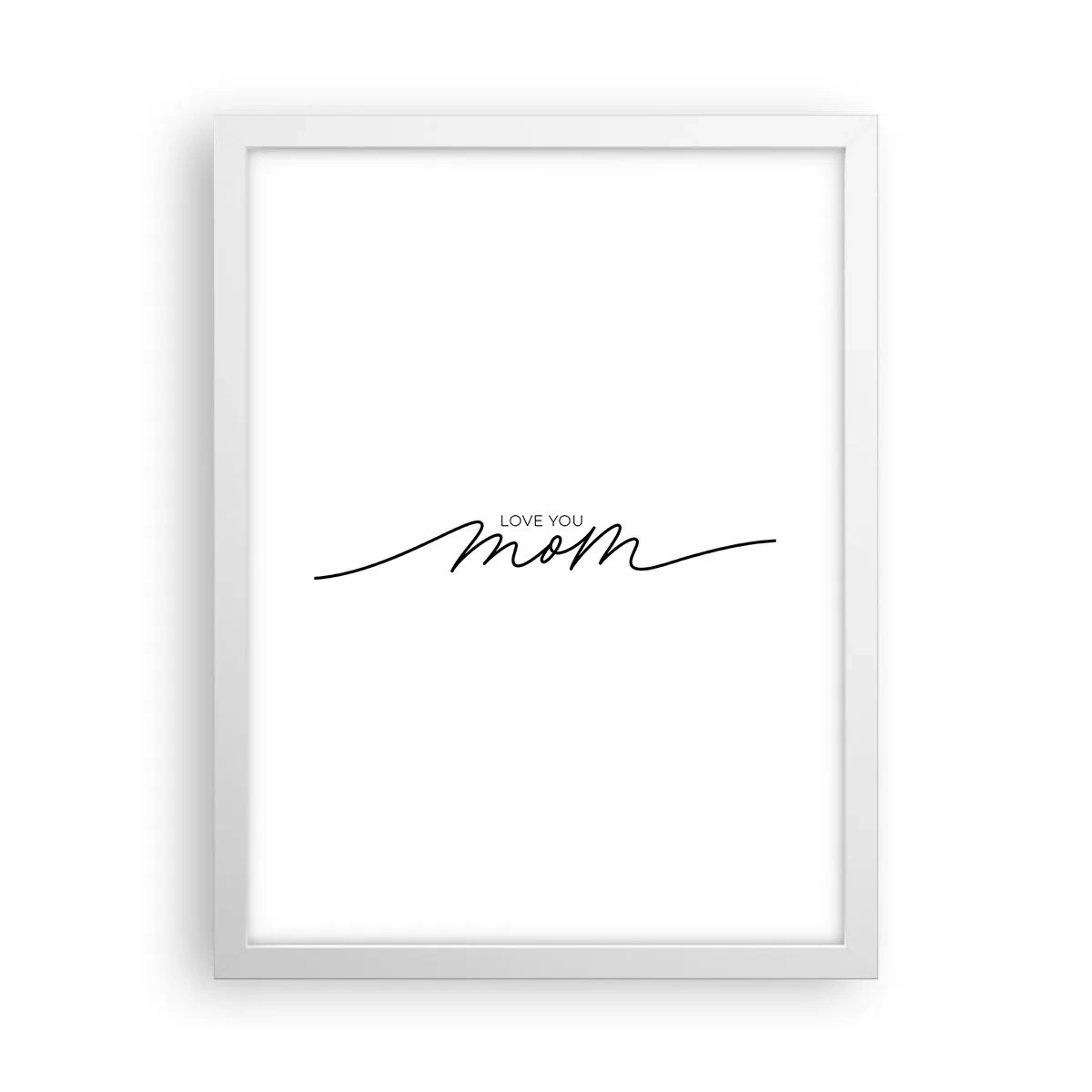 Plakat i hvid ramme - Stor følelse - 30x40 cm