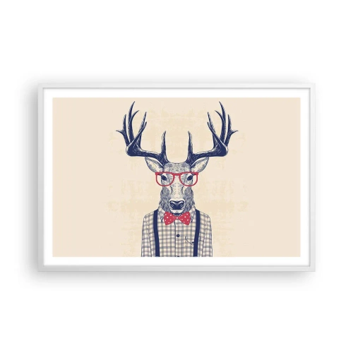 Plakat i hvid ramme - Et underholdende ekstravaganza - 91x61 cm