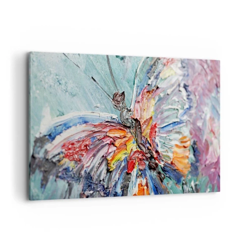 Lærredstryk - Billede på lærred - Malet af naturen - 120x80 cm