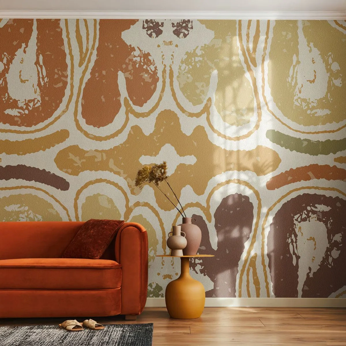 Fototapet Premium Sand - Sentimental abstraktion - Ældret, Boho, Stykke - 500x350 cm