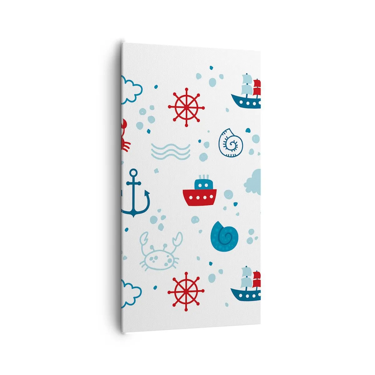 Lærredstryk - Billede på lærred - En fortælling om havet - 65x120 cm