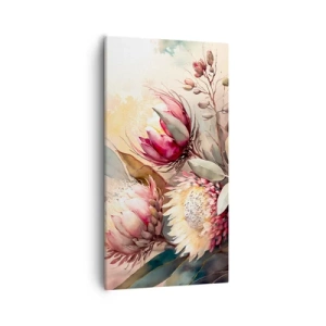 Lærredstryk - Billede på lærred - I profil og en face - 55x100 cm