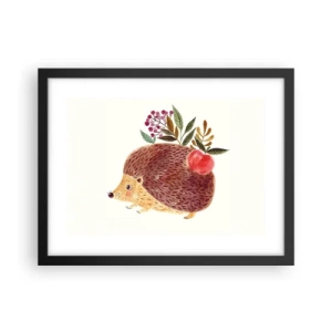 Plakat i sort ramme - Og du kan allerede lide mig - 40x30 cm