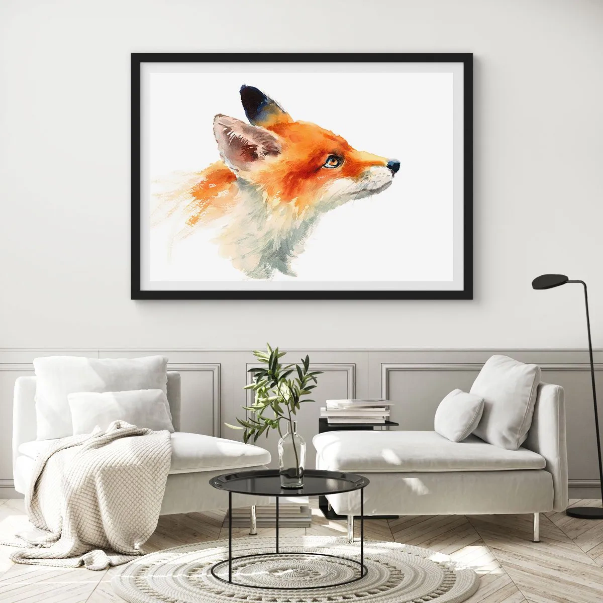 Plakat i sort ramme - Man kan aldrig være for forsigtig - 50x40 cm