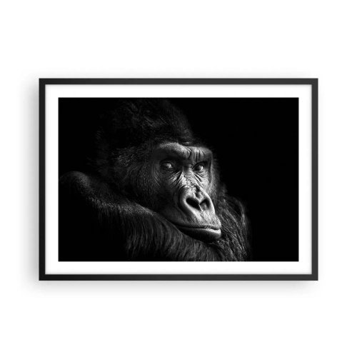 Plakat i sort ramme - Og hvad kigger du på? - 70x50 cm