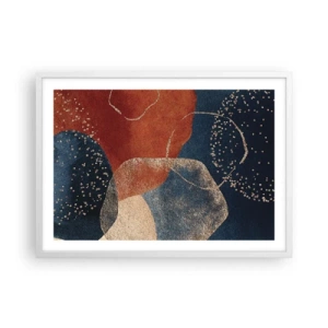 Plakat i hvid ramme - Lethed i tilværelsen - 70x50 cm