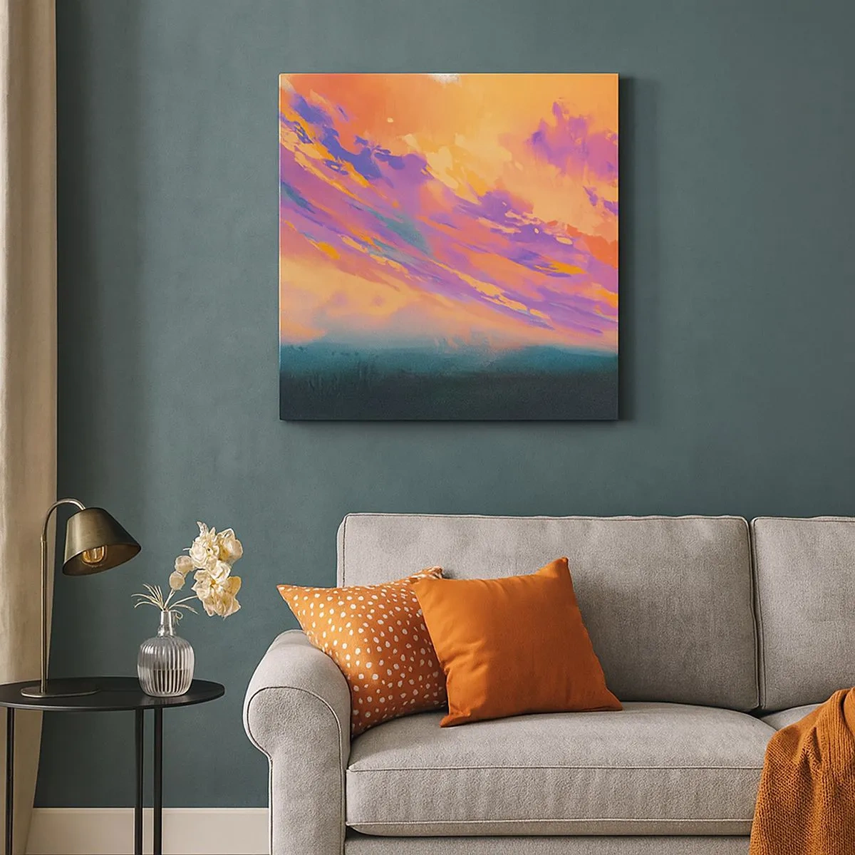 Lærredstryk - Billede på lærred - Tiltrækningskraft - 30x30 cm