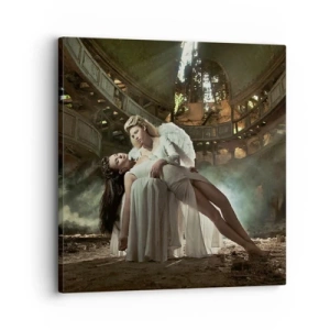 Lærredstryk - Billede på lærred - Ånden i det gamle teater - 30x30 cm