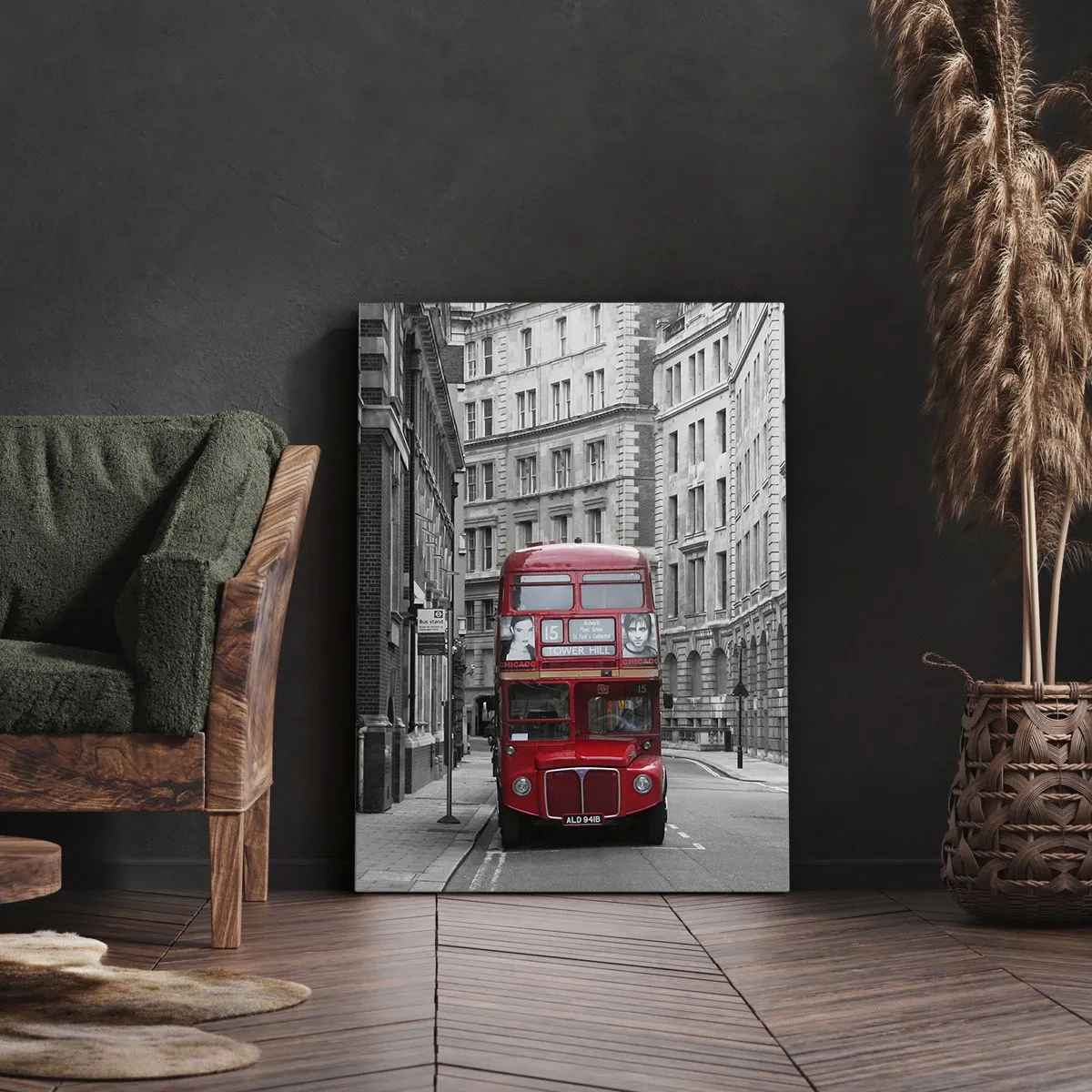 Lærredstryk - Billede på lærred - Hverdagen behøver ikke at være grå - 70x100 cm