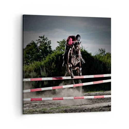 Lærredstryk - Billede på lærred - Sammen om sejren - 50x50 cm