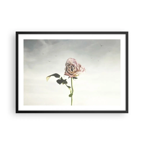 Plakat i sort ramme - Velkomst til foråret - 70x50 cm