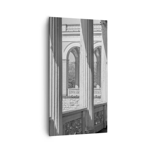 Lærredstryk - Billede på lærred - Solrig arkade - 55x100 cm