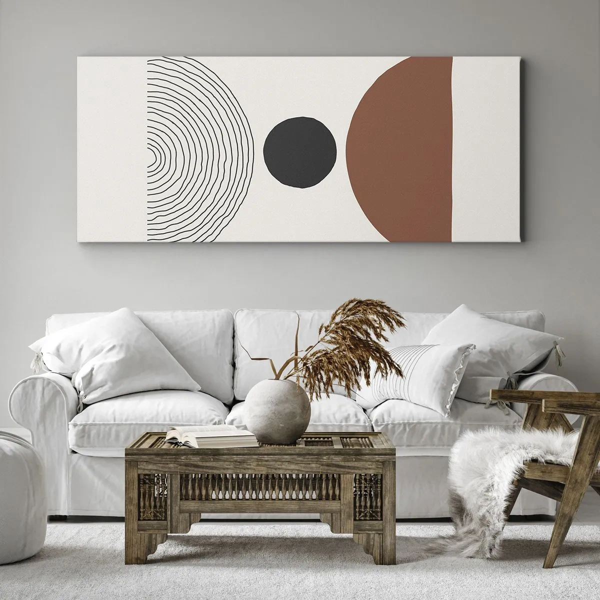 Lærredstryk - Billede på lærred - I rampelyset - 90x30 cm