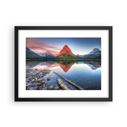 Plakat i sort ramme - Varme og kulde - 40x30 cm