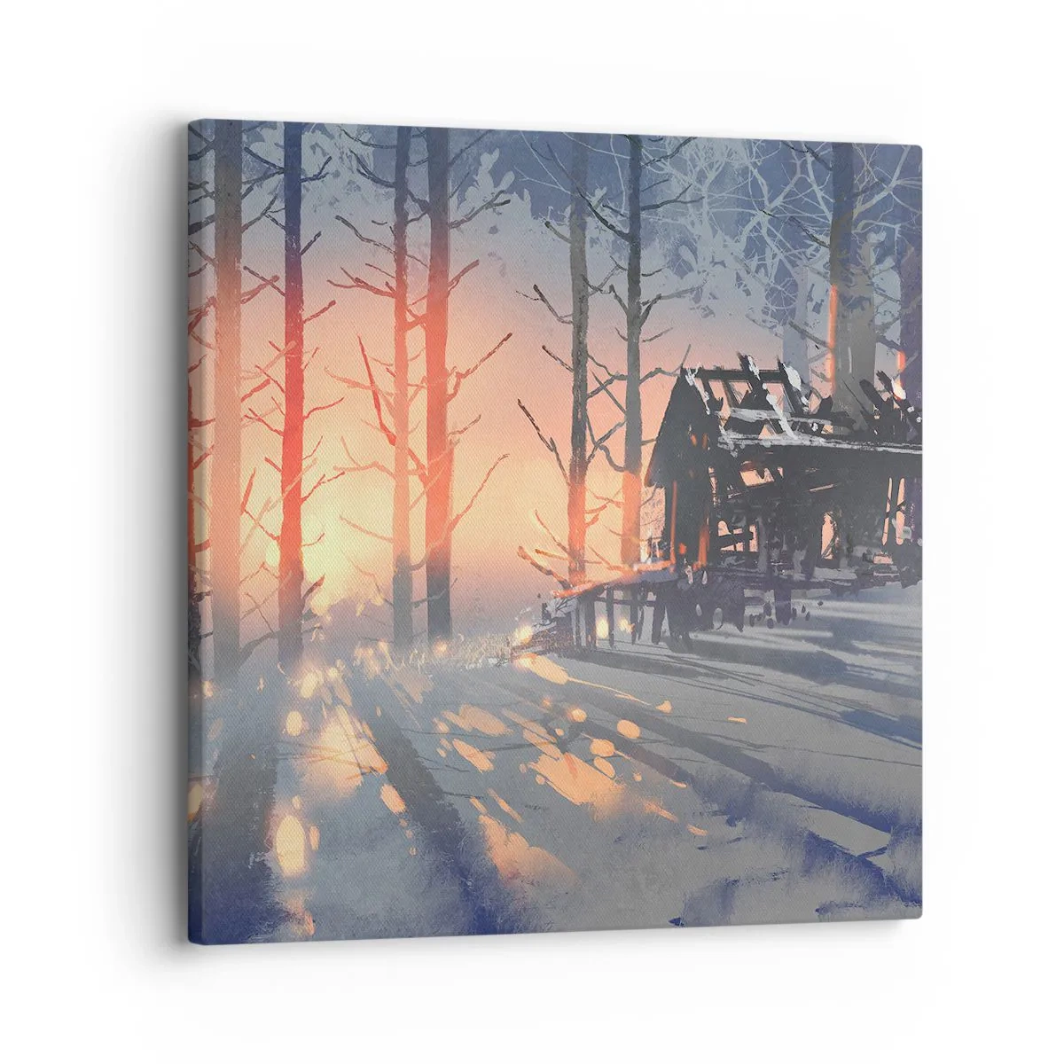 Lærredstryk - Billede på lærred - Kun solen kigger her - 30x30 cm