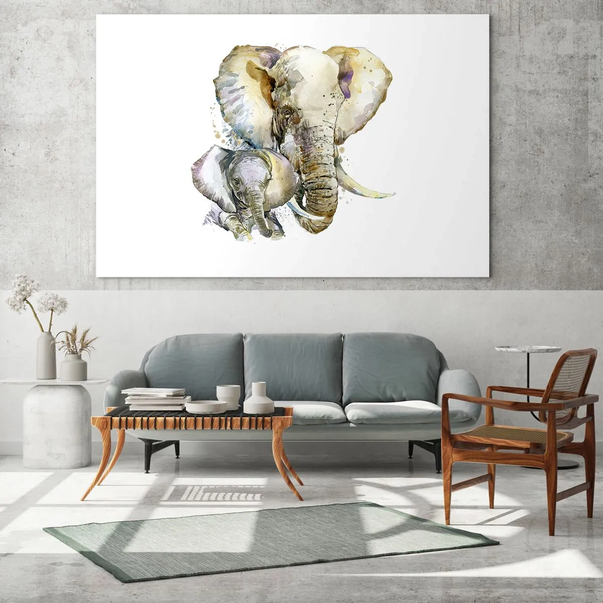 Billede på glas - Der er intet sted som hos mor - 100x70 cm