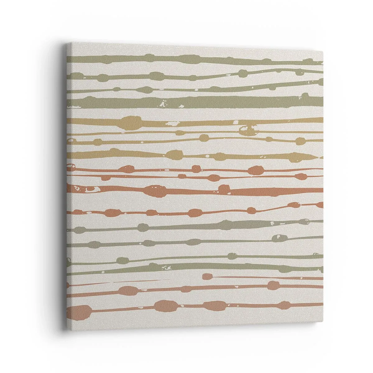 Lærredstryk - Billede på lærred - Musikalsk farvenotation - 40x40 cm