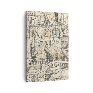 Lærredstryk - Billede på lærred - Venter på at blive afkodet - 80x120 cm