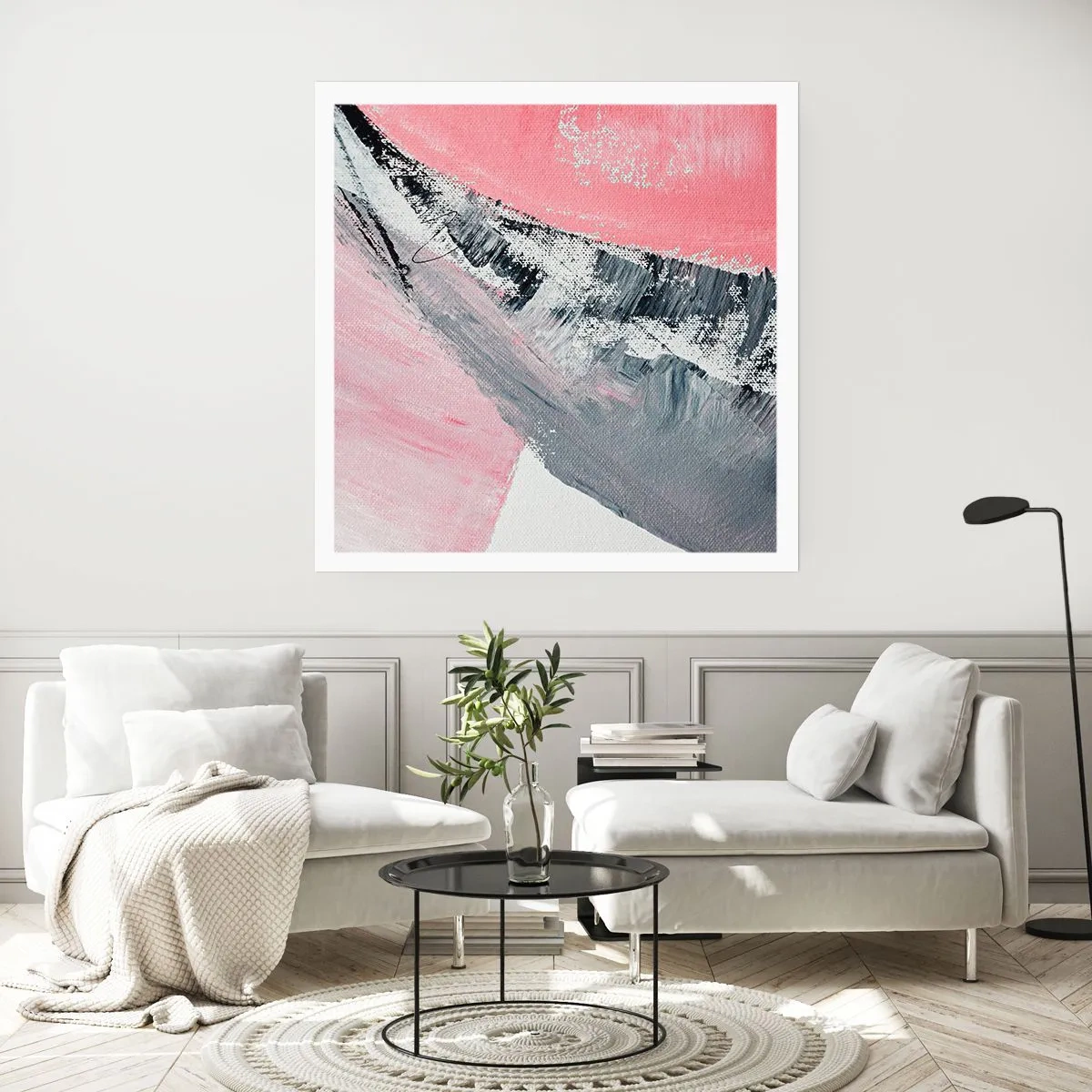 Plakat - Matchende sammensætning - 40x40 cm