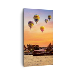 Lærredstryk - Billede på lærred - Det er her, eventyrene bliver født - 45x80 cm