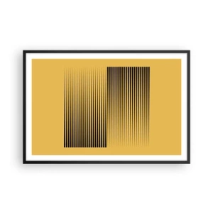 Plakat i sort ramme - Modsætningernes kvadrat - 91x61 cm