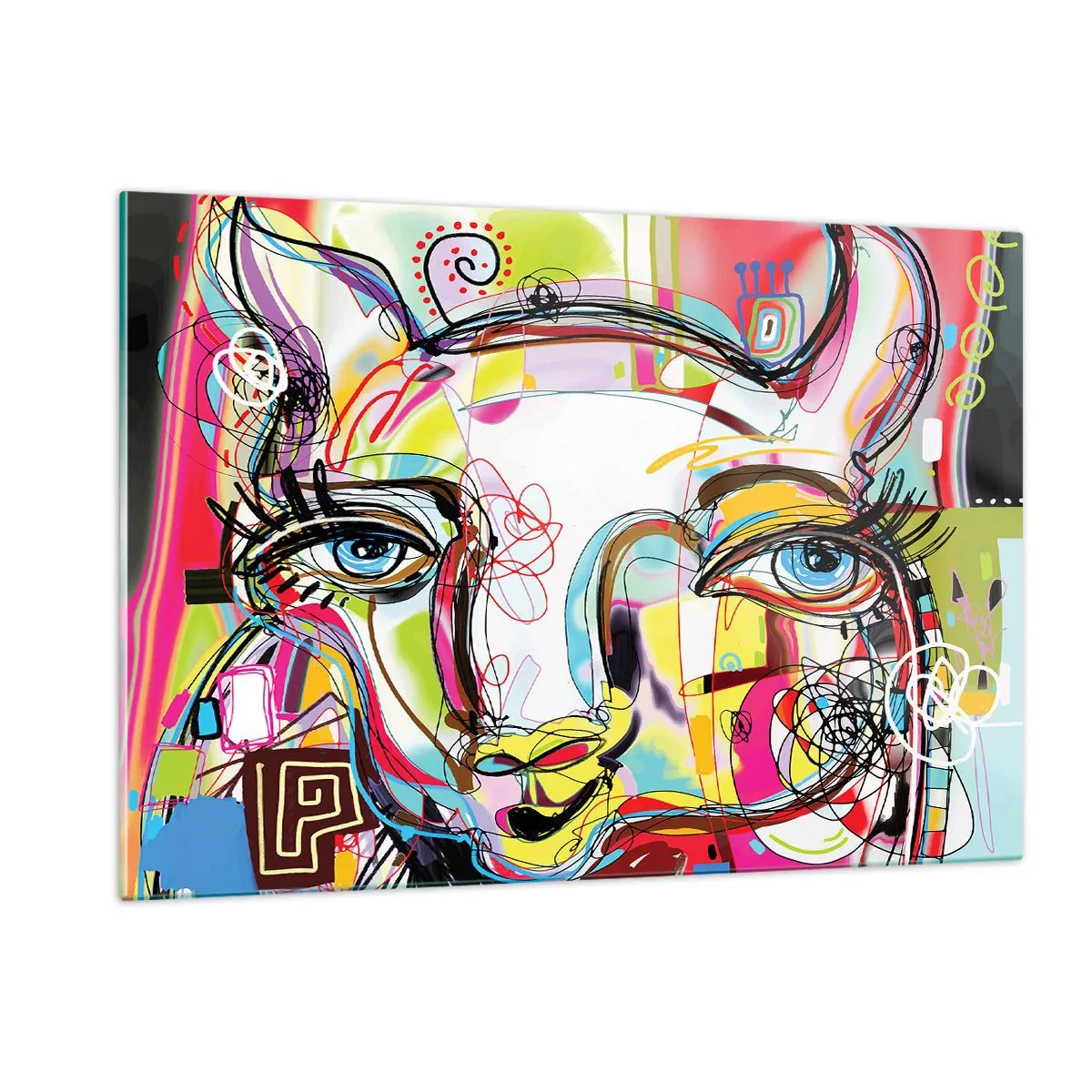 Billede på glas - Rigdommen ved katteeksamen - 120x80 cm