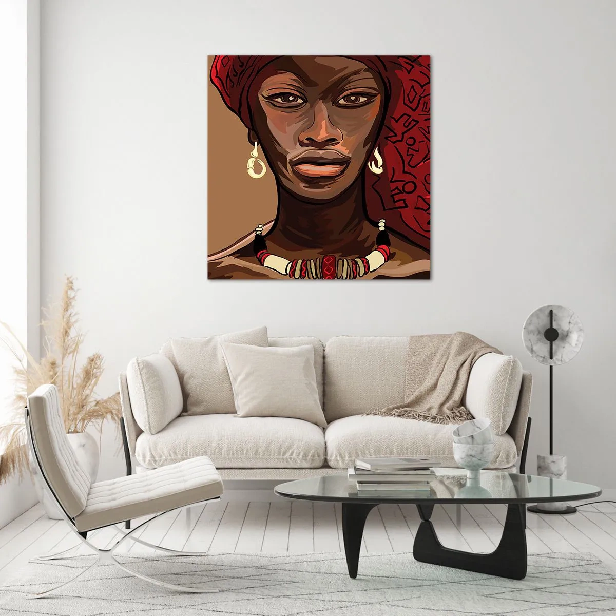 Billede på glas - Ibenholt Venus - 50x50 cm