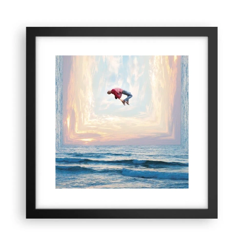 Plakat i sort ramme - Til en anden dimension - 30x30 cm