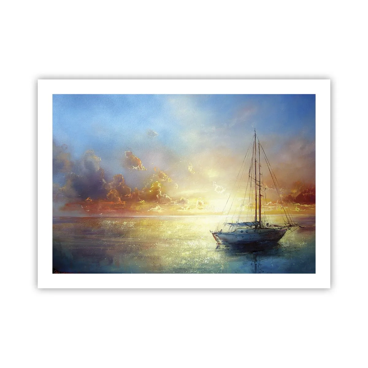 Plakat - I en gylden bugt - 70x50 cm