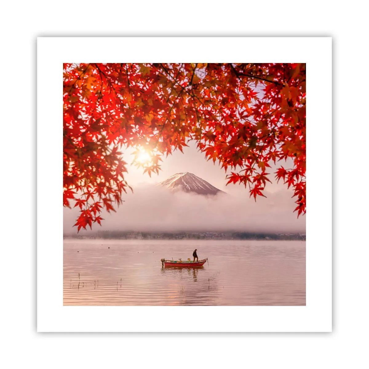 Plakat - I en japansk atmosfære - 40x40 cm