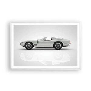 Plakat i hvid ramme - Løftet om sjov - 91x61 cm